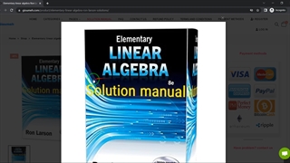 Elementary linear algebra Ron Larson 8th edition solutions manual pdf