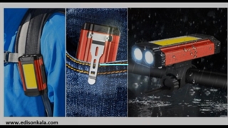 چراغ قوه حرفه ای و پاوربانک شارژی ضدآب KXK501