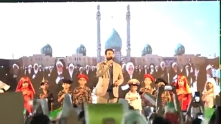 برگزاری سرود سلام فرمانده در شهر کویری بافق یزد