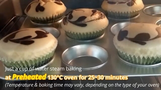 بهترین روش پخت کاپ کیک دو رنگ خونگی