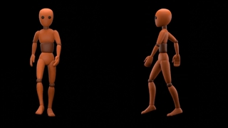 walk cycle mannequin