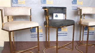 صندلی بار استیل طلایی پر فروش