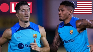 تمرین بارسلونا پیش از الکلاسیکو لاس وگاس