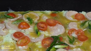 طرز تهیه املت سوسیس پنیری