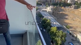 نصب خطر ساز و غیر اصولی نرده شیشه ای