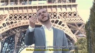 سرود جهانی سلام فرمانده در فرانسه زیر برج ایفل سلام یا مهدی France