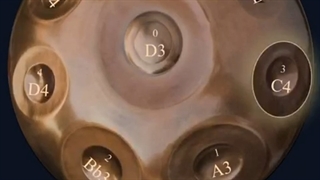 صدای نت های هنگ درام آرشا در گام ر مینور D kurd