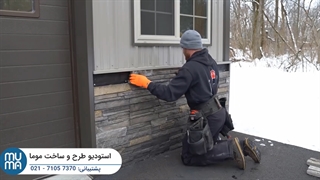 آموزش نصب سنگ آنتیک با چسب