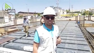 آرماتور بندی سقف وافل