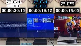 مقایسه سرعت لود شدن بازی GTA5 روی PS4 Slim و PS4 Fat و PS5