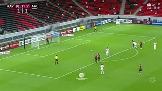 گل محمد حسین کنعانی زادگان برای الاهلی از روی نقطه ی پنالتی