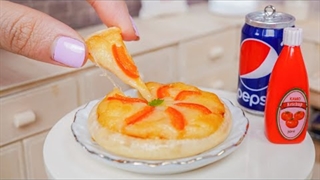 آشپزی مینیاتوری : پیتزا سالامون - موج کره ای