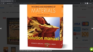 The science and engineering of materials Askeland 6th & 7th edition solution manual pdf