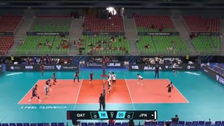 هایلات بازی والیبال دو تیم ژاپن و قطر در قهرمانی جهان 2022