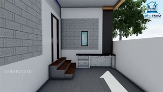 30x60 Kerala House Design 3D | 1200 Sq.ft | South Facing | 2 BHK