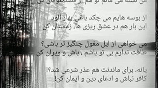 بی بازگرد، شعرو دکلمه آرزو حاجی خانی