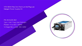 پاور اچ پی HPE 500W Flex Slot Platinum Hot Plug Low Halogen Power Supply Kit