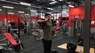 صلیب دمبل ایستاده ایزومتریک