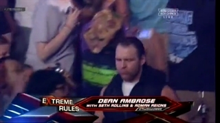 مسابقه دین امبروز و kofi kingston در اکستریم رولز 2013 سر کمربند united states title