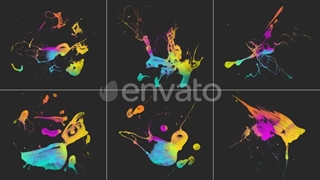 پروژه پریمیر پاشیدن رنگ