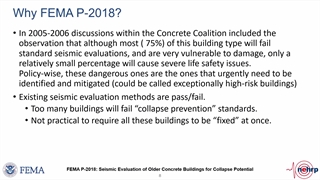 ATC Free Webinar: FEMA P-2018, Seismic Evaluation of Older Concrete Buildings for Collapse Potential