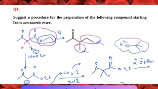 سنتز کتون ها از بتا کتو استرها / تدریس خصوصی شیمی آلی داروسازی / استاد نباتی