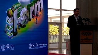 سخنرانی حامد ایرانی مدیرعامل شرکت برساز رویداد پارس در آیین افتتاحیه پنجمین نمایشگاه بین المللی کشاورزی (آیفارم)