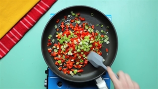 طرز تیهه شام پنیری و شکم پر