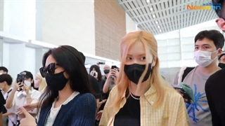ویدیو و تصاویر منتشر شده از بلک پینک در فرودگاه کره به مقصد آمریکا BLACKPINK video and photos in Korea airport to USA