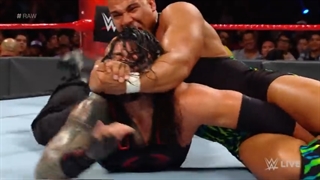 مسابقه رومن رینز و Jason Jordan در raw 2017 ماه سپتامبر 11