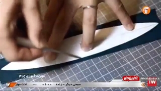 حک کردن طرح و نقش روی چرم