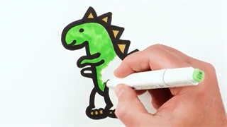 نقاشی دایناسور