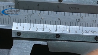 روش محاسبه با کولیس ورنیه دار