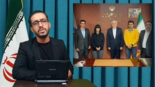 کاریکاتور رهبر انقلاب و کشف حجاب الناز رکابی! پورآقایی