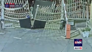 آتش گرفتن اغتشاشگری که پرچم امام حسین (ع) را آتش زد