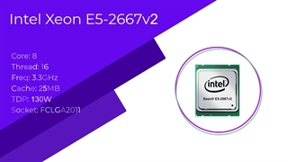 پردازنده Intel Xeon E5-2667v2