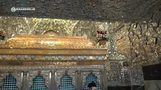 زیارت حضرت آیت‌الله خامنه‌ای از حرم مطهر حضرت عبدالعظیم حسنی