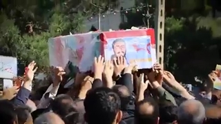 فیلم تشییع و تدفین طلبه شهید امنیت آرمان علی‌وردی