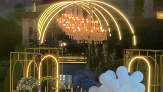 کلیپ عروسی/ عروس و داماد/ عمارت دانیال / دف نوازی بانوان / عروسی 09018122209