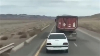 عاقبت لجبازی راننده کامیون