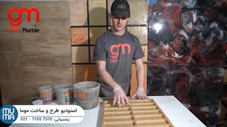 آموزش سنگ آنتیک با ملات