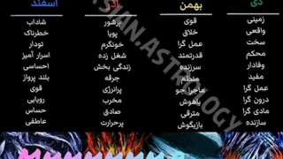 عناصر هر ماه......