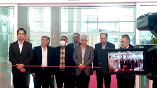 آیین افتتاحیه پنجمین نمایشگاه بین المللی مواد و صنایع شیمیایی، تجهیزات و خدمات آزمایشگاهی در شهر آفتاب