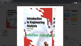 Introduction to engineering analysis 4th edition Kirk Hagen solutions manual pdf