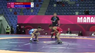 1/2 FS - 38 kg: N. TURDALY (KAZ) v. S. KAIYPBEKOV (KGZ)