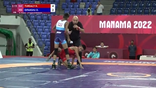 Round 2 FS - 38 kg: N. TURDALY (KAZ) v. D. DIPANSHU (IND)