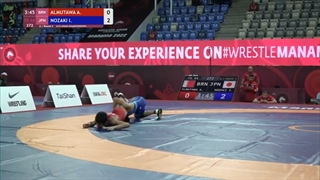 Round 3 FS - 44 kg: A. ALMUTAWA (BRN) v. I. NOZAKI (JPN)