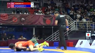 1/4 FS - 55 kg: H. USMONOV (UZB) v. Y. MUHAMMEDOV (TKM)