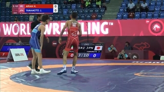 Round 3 FS - 48 kg: H. ARIAN (IRI) v. J. YAMAMOTO (JPN)