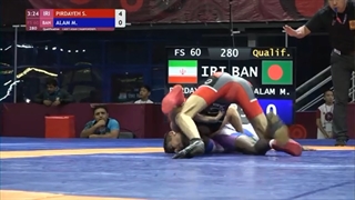 Qual. FS - 60 kg: S. PIRDAYEH (IRI) v. M. ALAM (BAN)